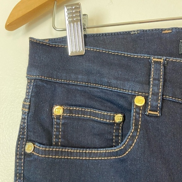 ESCADA Dark Wash Denim Skinny jeans Gold Hardware - Picture 5 of 7